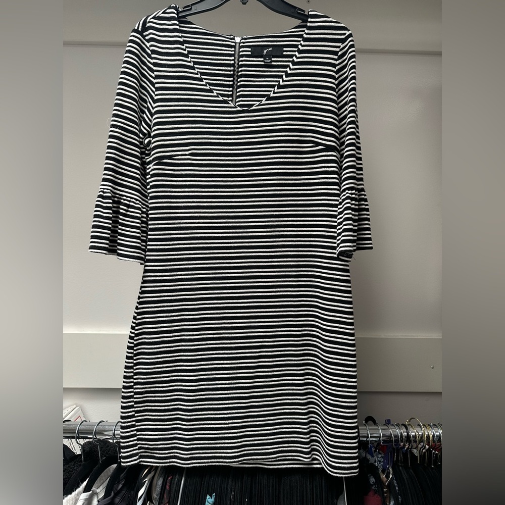 GNW Long Sleeve Dress Black/White Size M